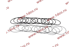 Кольцо уплотнительное гильзы цилиндра (комплект 12 тонких и 12 толстых) двигатель TD226B6G фото Саратов